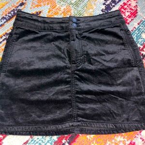 American Eagle high waist velvet mini skirt 0 nwot